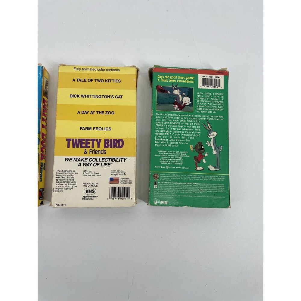 80s 90s Looney Tunes VHS Lot 4 Bugs Bunny Daffy Duck Tweety Warner Bros - Picture 11 of 13
